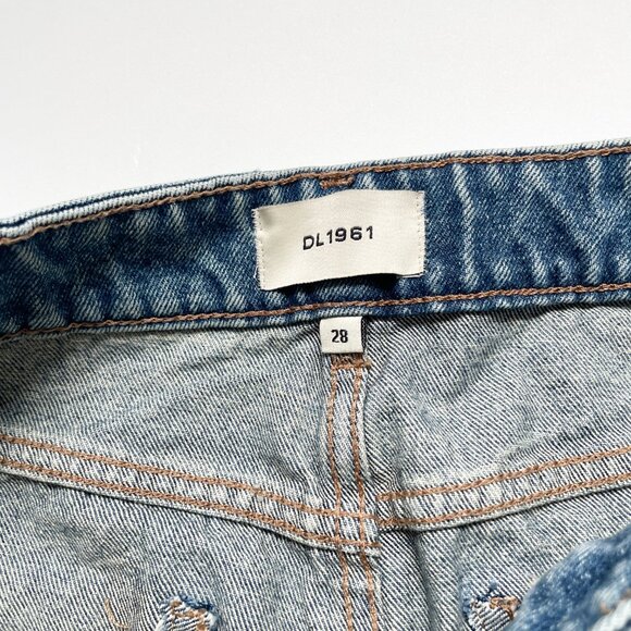 DL1961 Asra Maxi Denim Skirt Aged Mid Size 28 NEW NWT - Picture 5 of 12